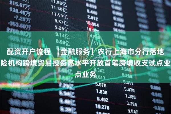 配资开户流程 【金融服务】农行上海市分行落地保险机构跨境贸易投资高水平开放首笔跨境收支试点业务