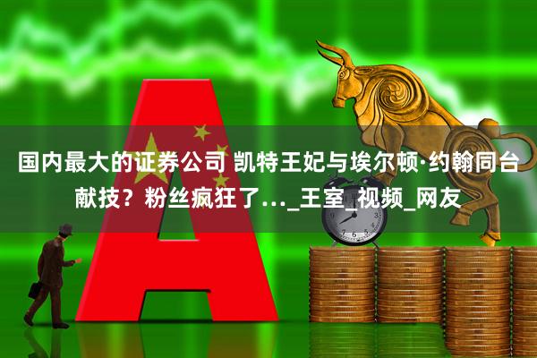 国内最大的证券公司 凯特王妃与埃尔顿·约翰同台献技？粉丝疯狂了…_王室_视频_网友